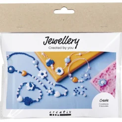 Mini DIY Kit Smycken, Blommor, mixade färger, 1 förp.