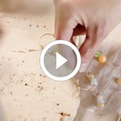 Mini DIY Kit Smycken, Creoler med pärlor, 1 förp.