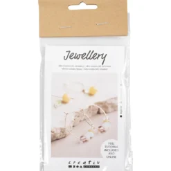 Mini DIY Kit Smycken, Creoler med pärlor, 1 förp.