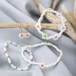 Mini DIY Kit Smycken, Elastiskt armband, örhänge, 1 förp.
