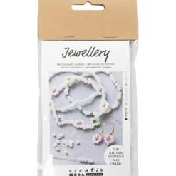 Mini DIY Kit Smycken, Elastiskt armband, örhänge, 1 förp.