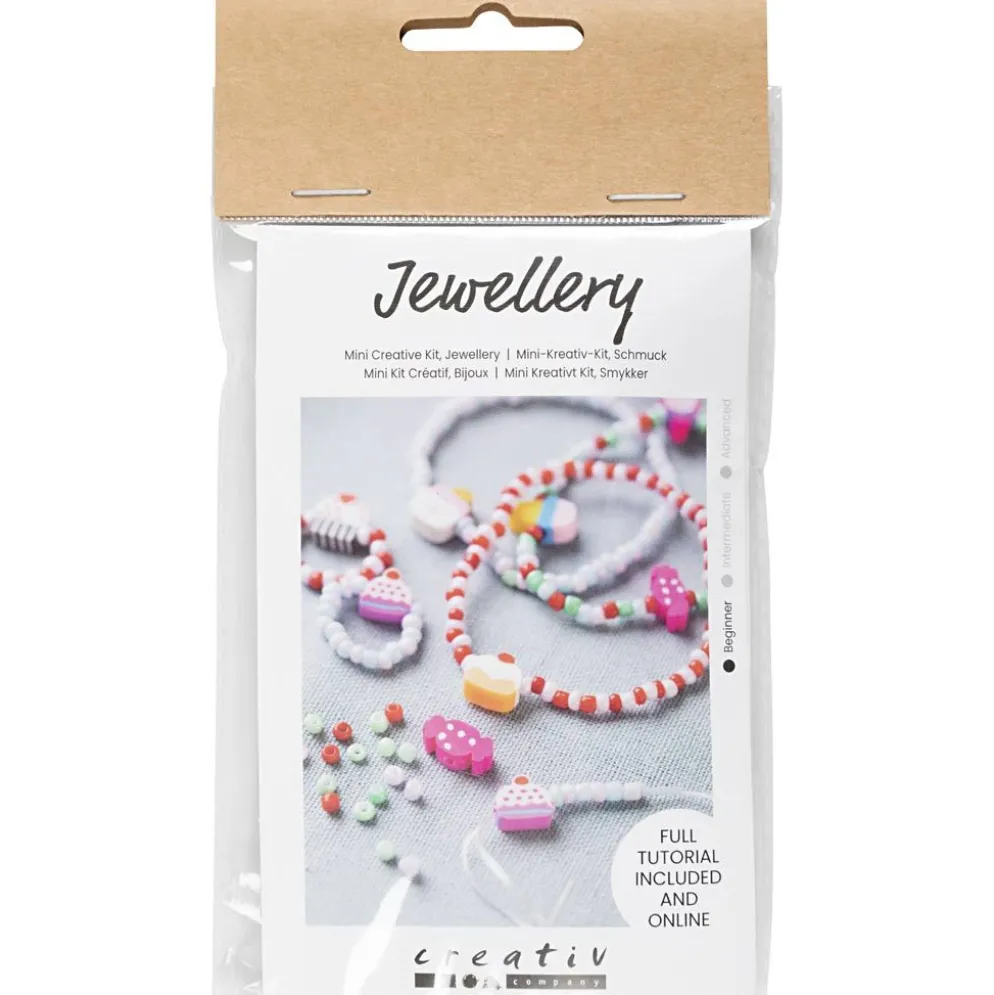 Mini DIY Kit Smycken, Elastiskt armband och ring, 1 förp.