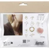 Mini DIY Kit Smycken, Halsband och örhängen, vit, 1 förp.