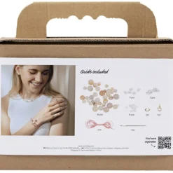 Mini DIY Kit Smycken, Halsband och armband, rosa, 1 förp.