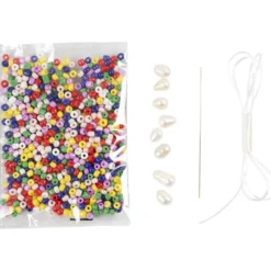 Mini DIY Kit Smycken, Halsband med sötvattenspärlor, 1 förp.