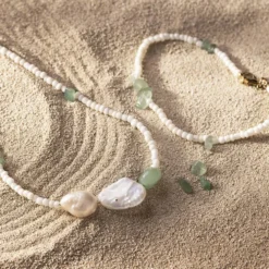 Mini DIY Kit Smycken, Halsband och armband i aventurin, 1 förp.