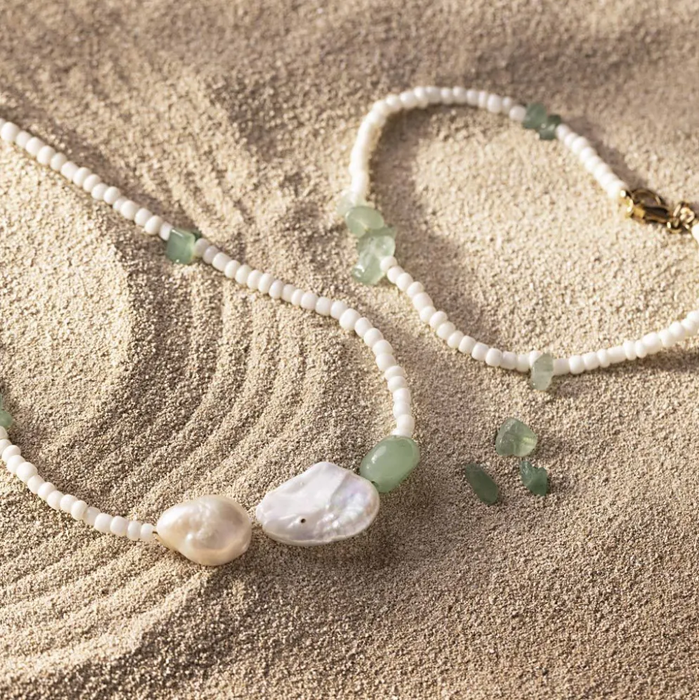 Mini DIY Kit Smycken, Halsband och armband i aventurin, 1 förp.