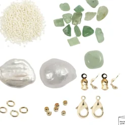 Mini DIY Kit Smycken, Halsband och armband i aventurin, 1 förp.