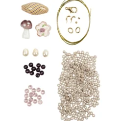 Mini DIY Kit Smycken, Kraftigt halsband, rosa harmoni, 1 förp.