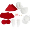 Mini DIY Kit, tomtenissar, H: 12 cm, röd, 1 förp.