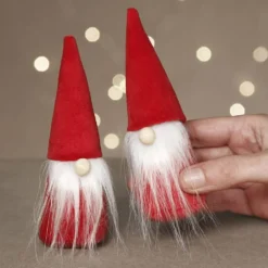 Mini DIY Kit, tomtenissar, H: 12 cm, röd, 1 förp.