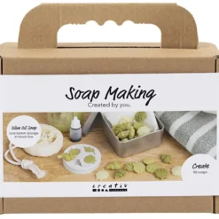 Mini DIY Kit Tvåltillverkning, Snäckskal, olivgrön, 1 förp.