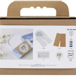 Mini DIY Kit Tvåltillverkning, fyrkantiga, ljuslila, 1 förp.