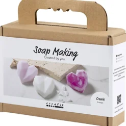 Mini DIY Kit Tvåltillverkning, Hjärtan, rosa, 1 förp.