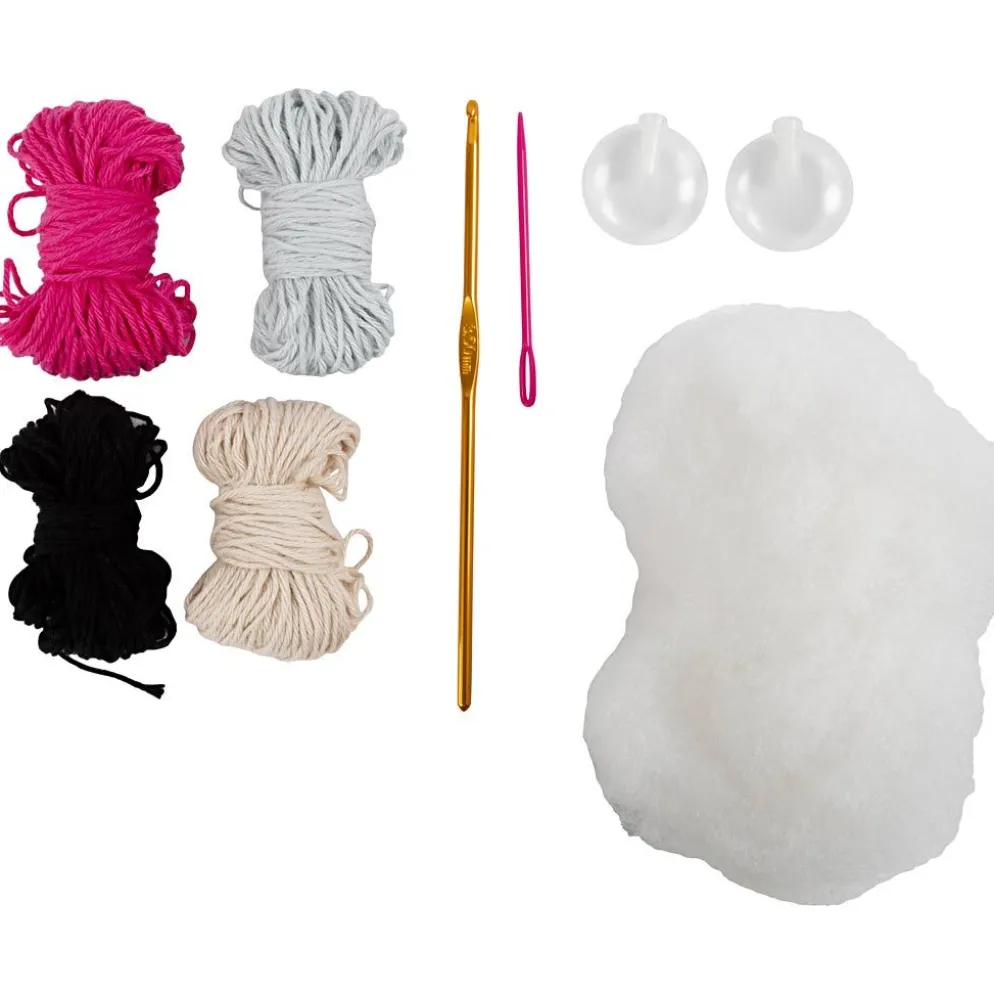 Mini DIY Kit Virkning, Hundben, 1 förp.