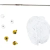 Mini DIY Kit Virkning, Snöflingor, vit, 1 förp.