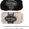 Mini DIY Kit Virkning, Väska med ros, 1 förp.
