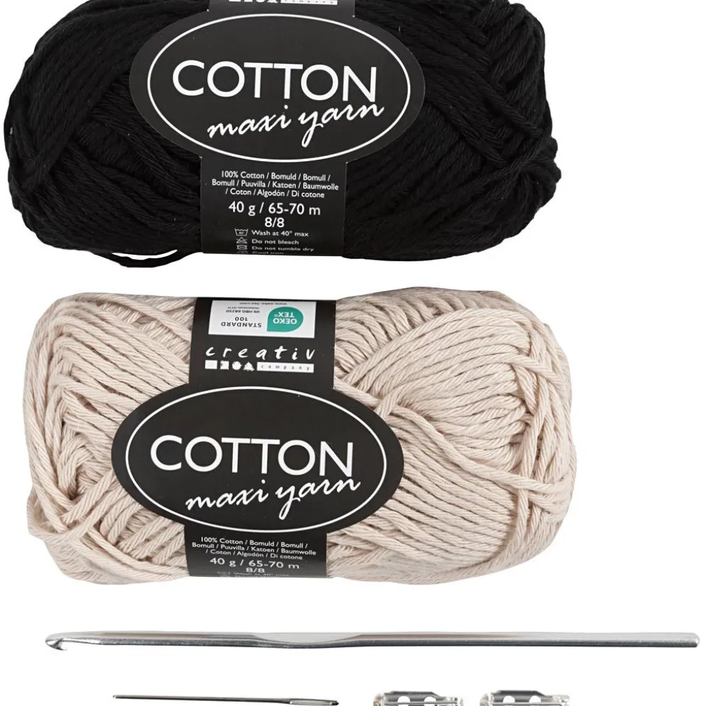 Mini DIY Kit Virkning, Väska med ros, 1 förp.