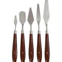 Målarknivar, L: 17-23 cm, B: 1,5-2,5 cm, 5 st./ 1 förp.
