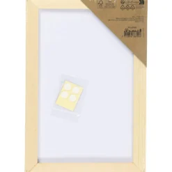 Målarplatta med ram, stl. 15,8x23,8 cm, 280 g, vit, 1 st.