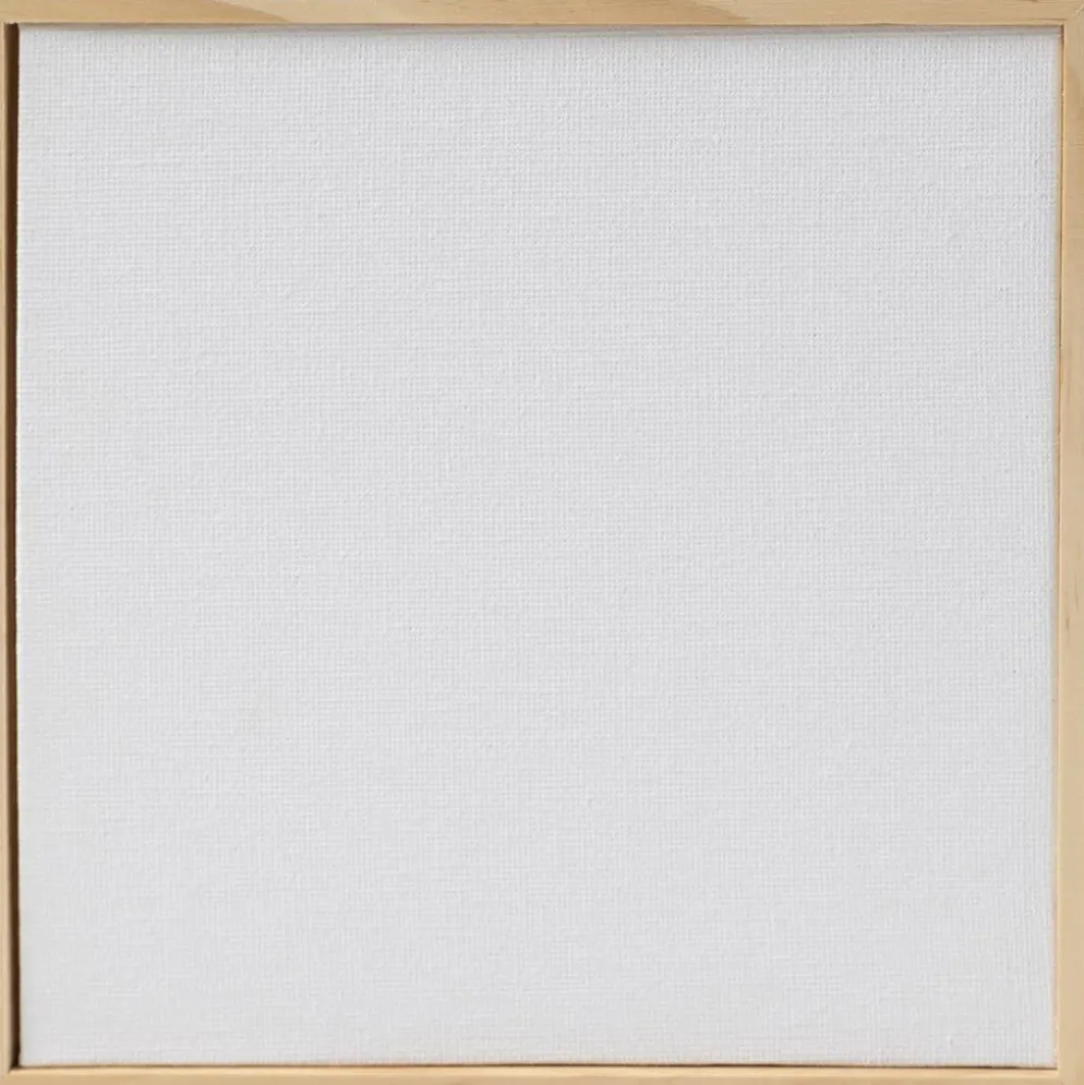 Målarplatta med ram, stl. 15,8x15,8 cm, 280 g, vit, 1 st.