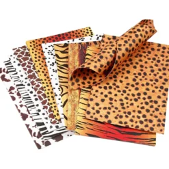 Mönstrad kartong, djur, A4, ark 210x297 mm, 300 g, 10 mix. ark/ 1 förp.