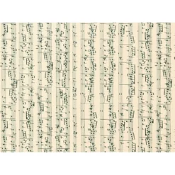 Mönstrad kartong, noter, A4, ark 210x297 mm, 180 g, 10 ark/ 1 förp.