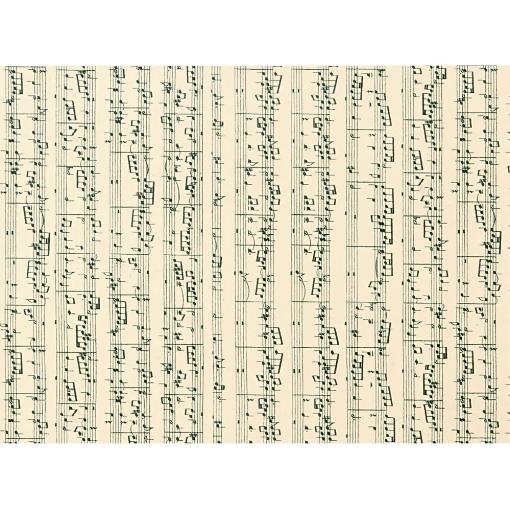 Mönstrad kartong, noter, A4, ark 210x297 mm, 180 g, 10 ark/ 1 förp.