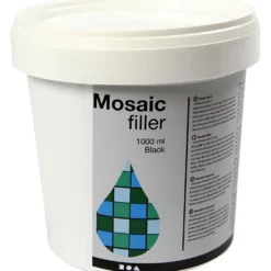 Mosaikbruk, svart, 1000 ml/ 1 hink