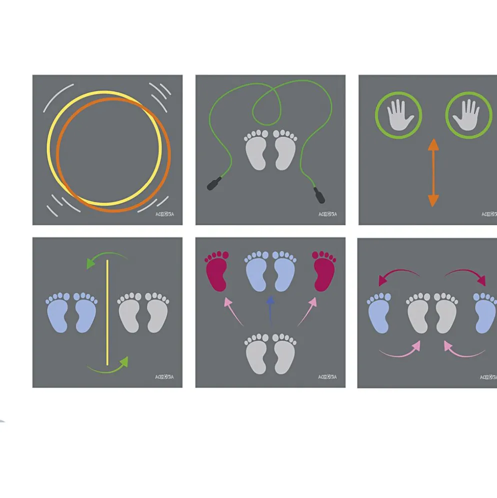 Motionsplattor Vinyl, 6 st./ 1 set