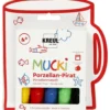 Mucki Glas- och porslinstusch, spets 2-5 mm, mixade färger, 5 st./ 1 förp.