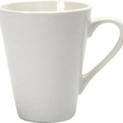 Muggar, H: 10 cm, Dia. 5-8 cm, 250 ml, vit, 1 st.