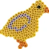 NABBI BioBeads Pärlplatta, fågel, stl. 6,2x13,4 cm, medium, 1 st.