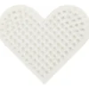 NABBI BioBeads Pärlplatta, liten hjärt, stl. 7x8,5 cm, medium, 1 st.