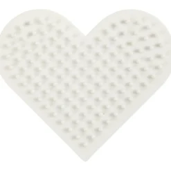NABBI BioBeads Pärlplatta, liten hjärt, stl. 7x8,5 cm, medium, 1 st.