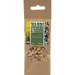 NABBI BioBeads, stl. 5x5 mm, Hålstl. 2.5 mm, medium, cream, 1000 st./ 1 förp.