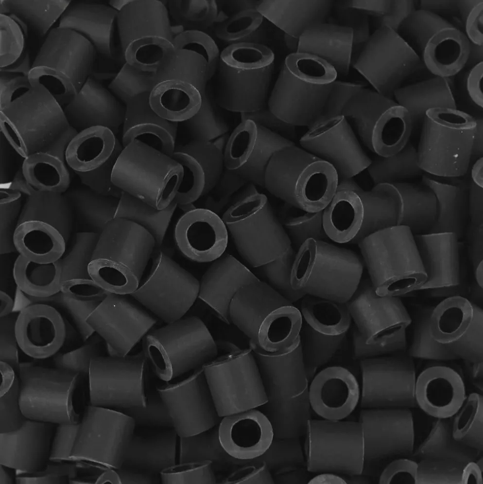 NABBI BioBeads, stl. 5x5 mm, Hålstl. 2.5 mm, medium, svart, 1000 st./ 1 förp.