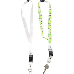 Nyckelband, L: 53 cm, B: 2 cm, vit, 5 st./ 1 förp.