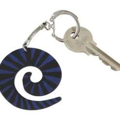Nyckelring med kedja, L: 6 cm, Dia. 2,3 cm, 5 st./ 1 förp.