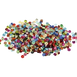Paljetter, runda, stl. 6 mm, 100 g/ 1 förp.