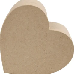 Pappaskar hjärta, H: 5+6,5+7,5 cm, B: 10+12,5+15 cm, 3 st./ 1 set