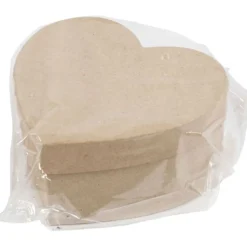Pappaskar hjärta, H: 5+6,5+7,5 cm, B: 10+12,5+15 cm, 3 st./ 1 set