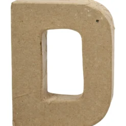 Pappbokstav, D, H: 10 cm, B: 7,7 cm, tjocklek 1,7 cm, 1 st.