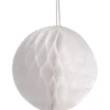 Pappersdekoration, Dia. 8 cm, vit, 10 st./ 1 förp.