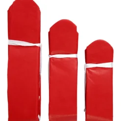 Papperspompomer, Dia. 20+24+30 cm, 16 g, röd, 3 st./ 1 förp.