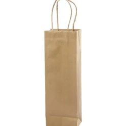 Papperspåsar, H: 36 cm, B: 13x8 cm, 125 g, brun, 10 st./ 1 förp.