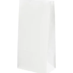 Papperspåsar, H: 22.5 cm, stl. 6,5x11 cm, 50 g, vit, 100 st./ 1 förp.