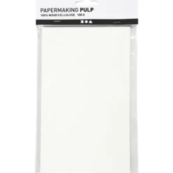 Papperspulp, ark 20x12 cm, råvit, 100 g/ 1 förp.