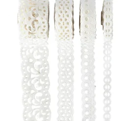 Pappersspets, B: 8-23 mm, vit, 4x2 m/ 1 förp.