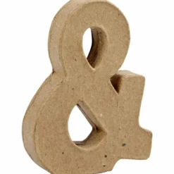 Pappsymbol, &, H: 10 cm, B: 7,5 cm, tjocklek 1,7 cm, 1 st.